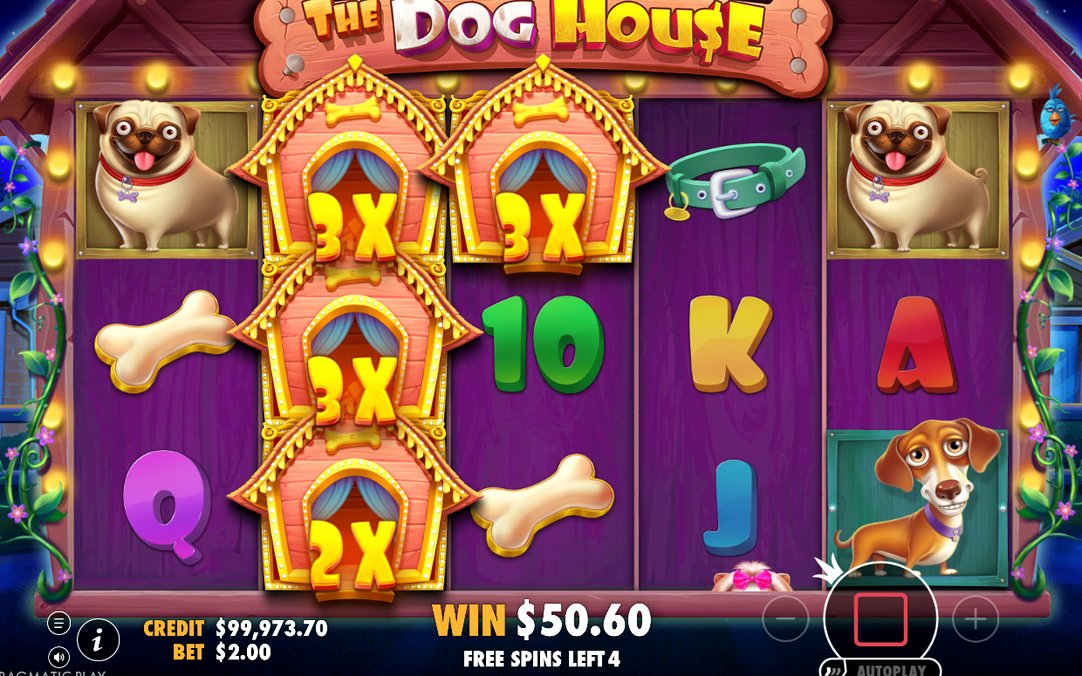 Free Spins-rundan med sticky Wild på rullarna två till fyra