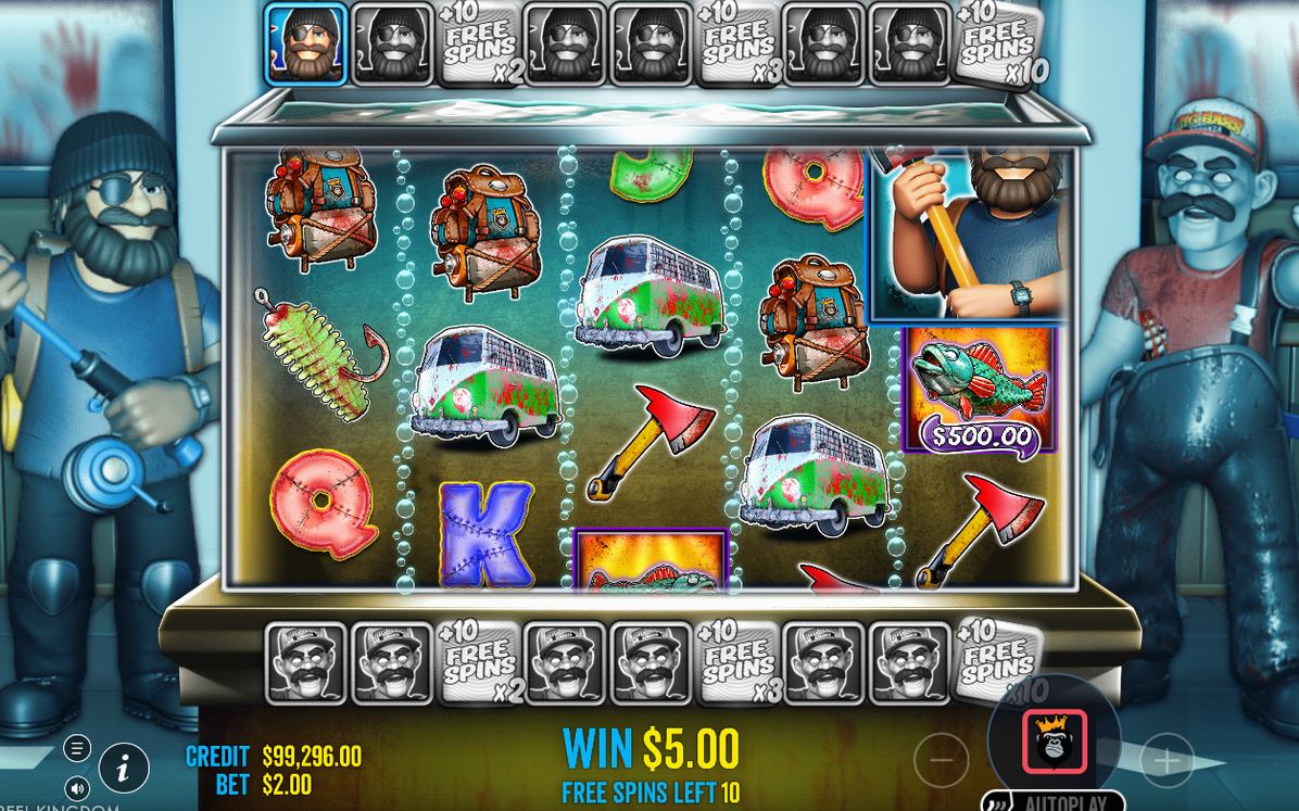 Free spins med blå och röd mätare